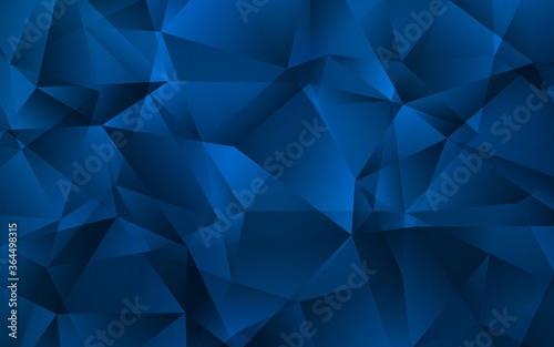 Dark BLUE vector triangle mosaic background. Creative illustration in halftone style with triangles. New template for your brand book.