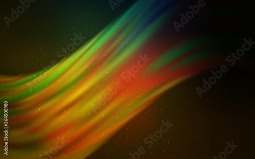 Dark Green, Yellow vector background with astronomical stars. Modern abstract illustration with Big Dipper stars. Pattern for astrology websites.