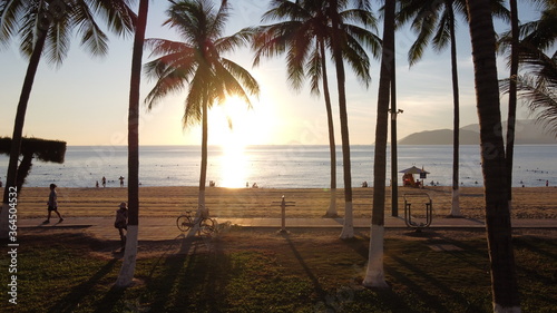 sunset at the beach