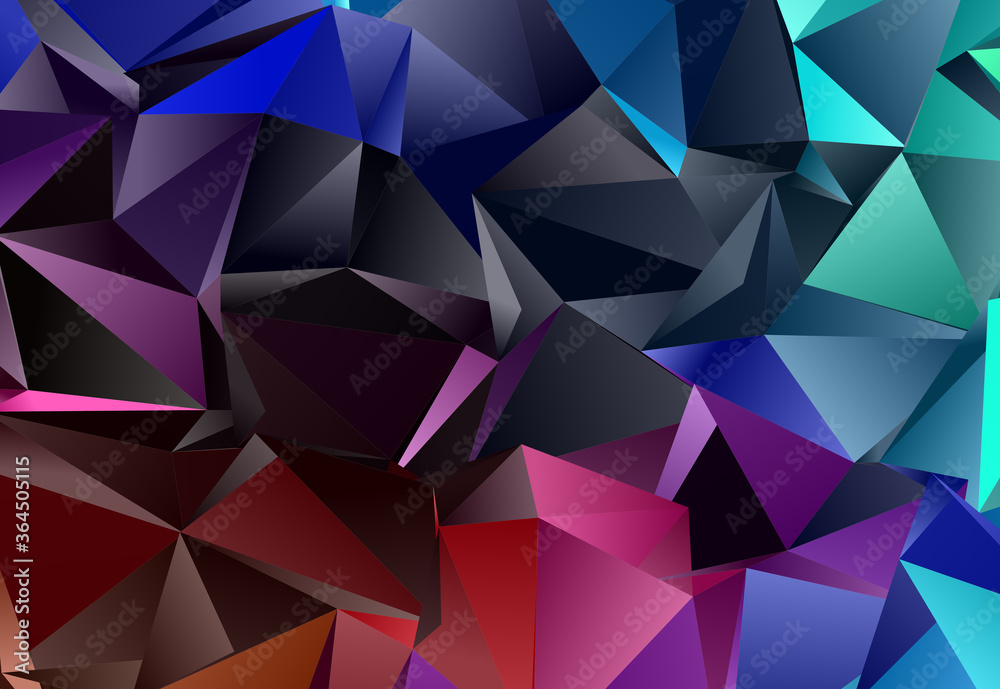 Obraz premium Abstract Low-Poly background. triangulated texture. Design 3d. Polygonal geometrical pattern. Triangular modern style
