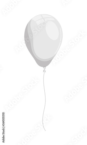 balloon helium floating isolated icon
