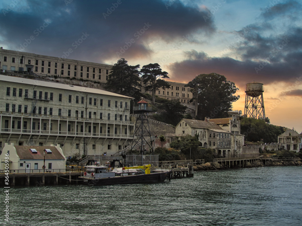 Obraz premium Alcatraz Prison. An Island Prison In San Francisco Bay. USA