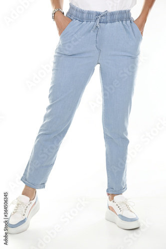 women pants shoot in studio