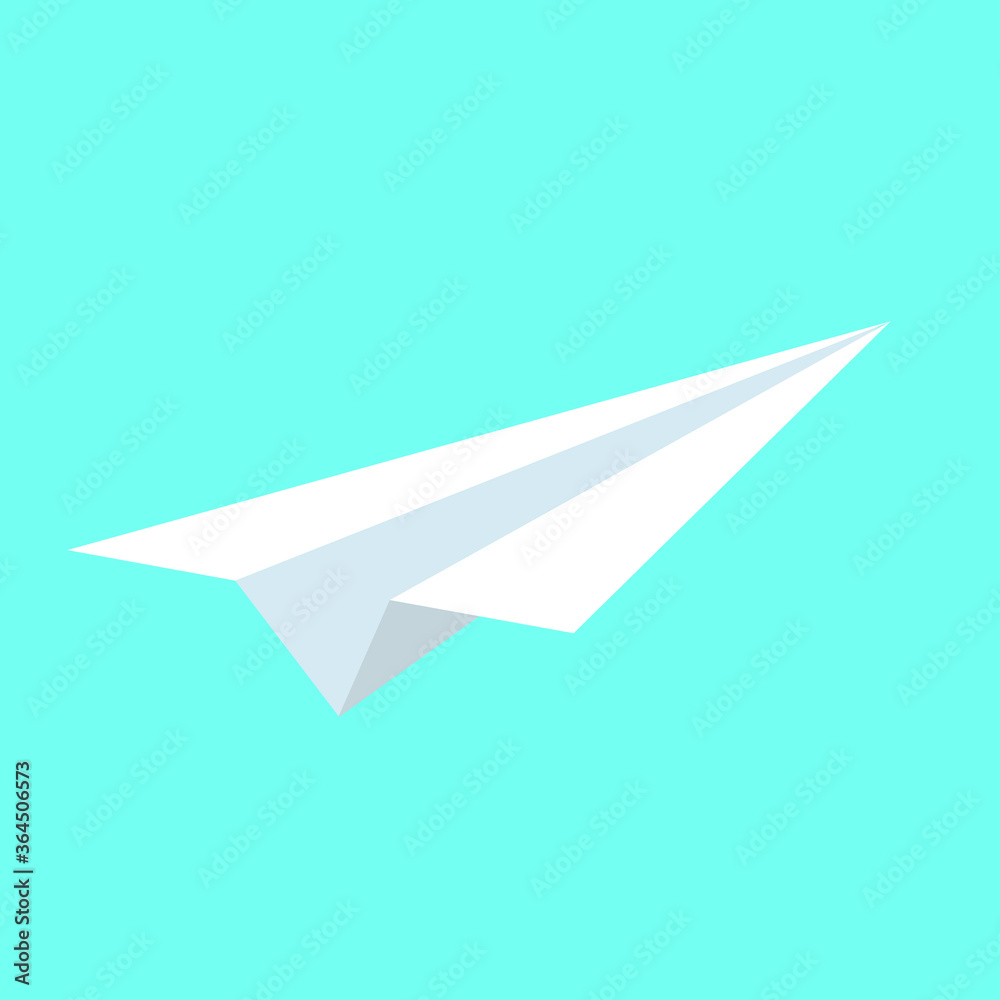 a paper plane on a blue background. Symbol of peace. Vector illustration a paper plane on a blue background. Symbol of peace. Vector illustration