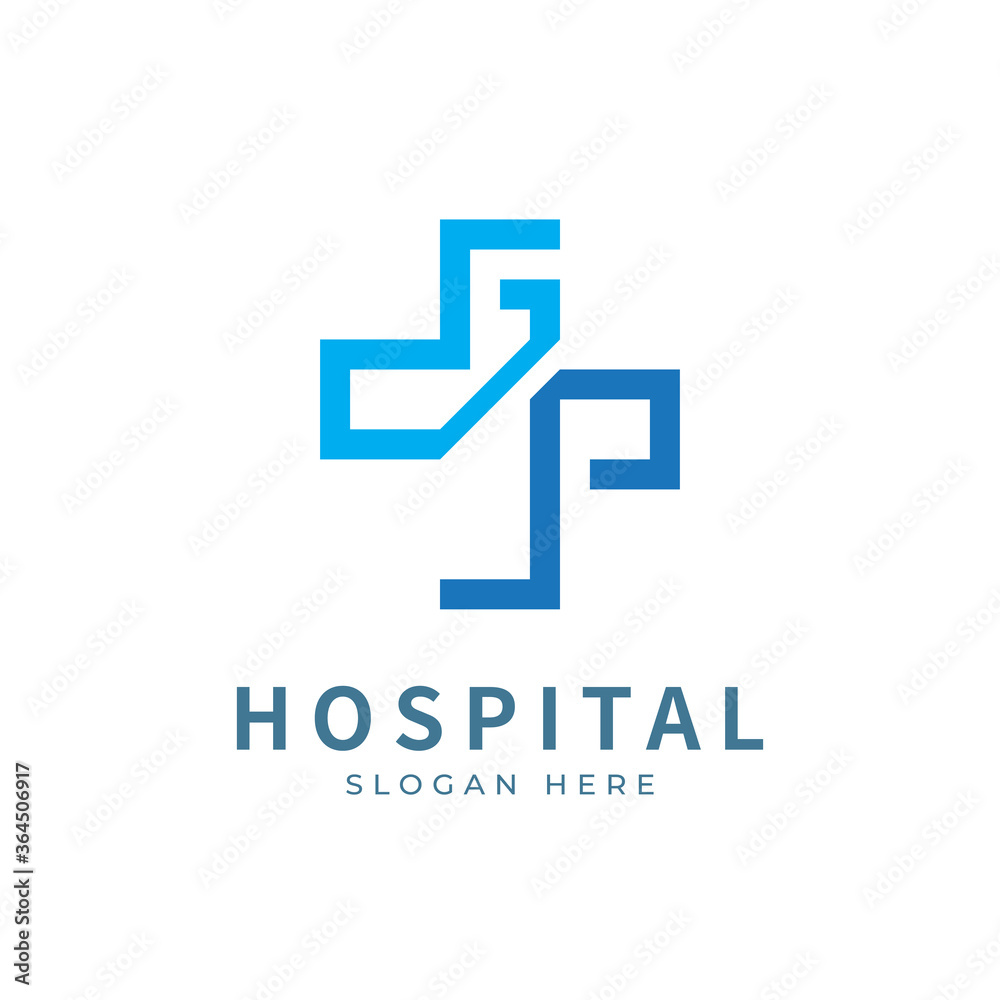 Health logo with initial letter J L, L J, J L logo designs concept. Medical health-care logo designs template.