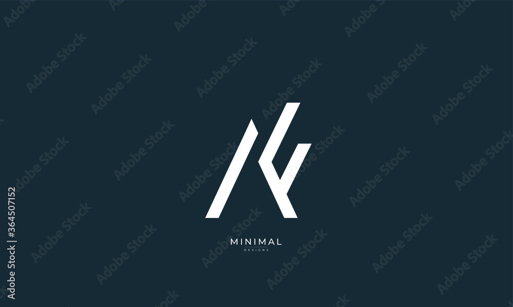 Alphabet letter icon logo AF Alphabet letter icon logo AF