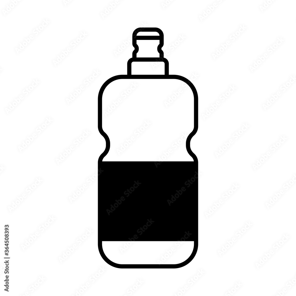 detergent bottle lineal style icon vector design detergent bottle lineal style icon vector design