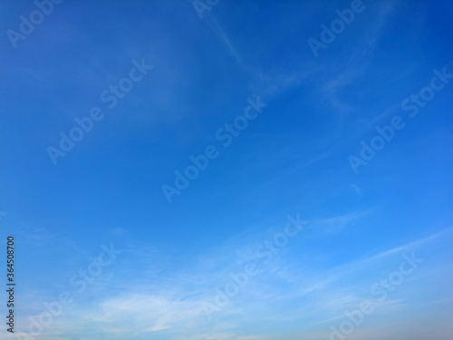 Blue sky with white cloud