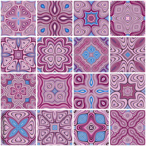 Abstract vector ethnic elements background.
