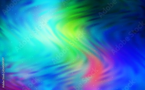 Light Blue, Green vector texture with milky way stars. Modern abstract illustration with Big Dipper stars. Pattern for astrology websites.