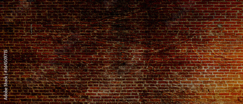 Aged brick wall texture illustration. Stone Brick wall seamless.