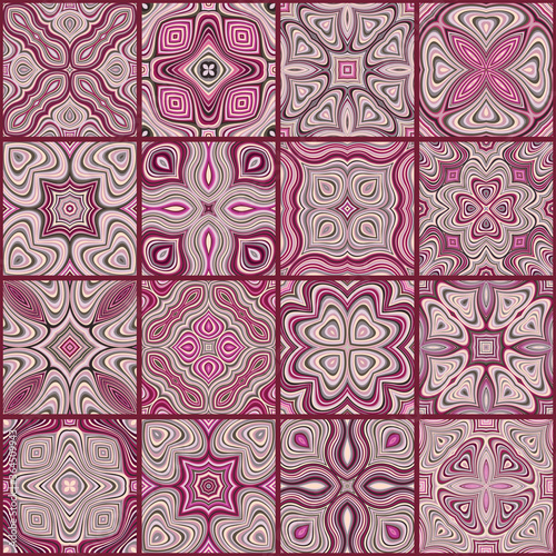 Abstract vector ethnic elements background.