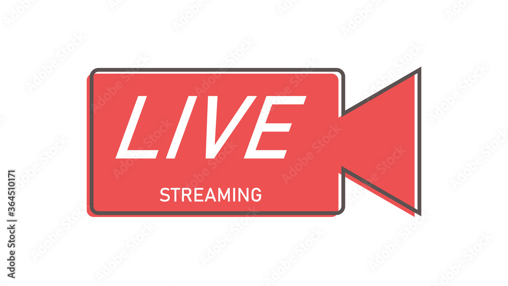 Live streaming logo banner - vector design.button icon live streaming design . background for blog, player, broadcast, website, online radio, media labels, logo. Live stream banner Live streaming logo banner - vector design.button icon live streaming design . background for blog, player, broadcast, website, online radio, media labels, logo. Live stream banner
