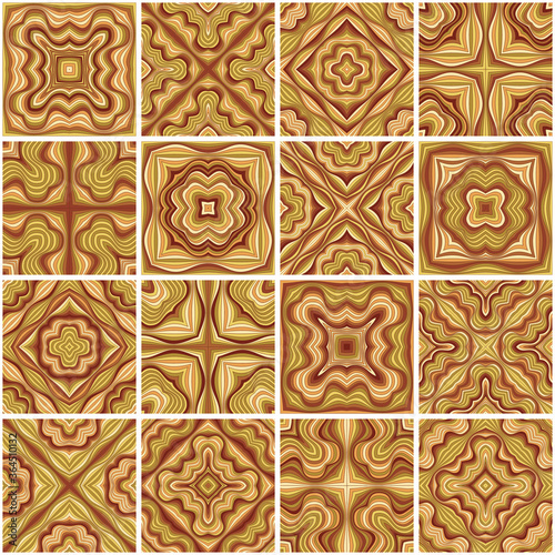 Abstract vector ethnic elements background.