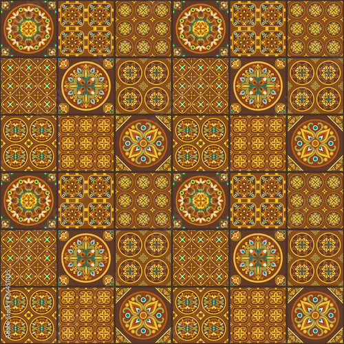 Abstract vector ethnic elements background.