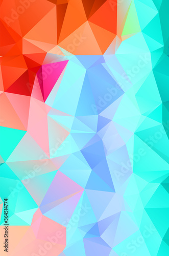 Abstract blue vivid triangle geometrical background  vector Illustration