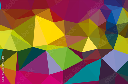 Geometric designs. Vector  multicolor geometric background. Triangles  vivid in the style of cubism