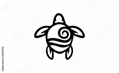 
it is a combination of waves and animal turtles