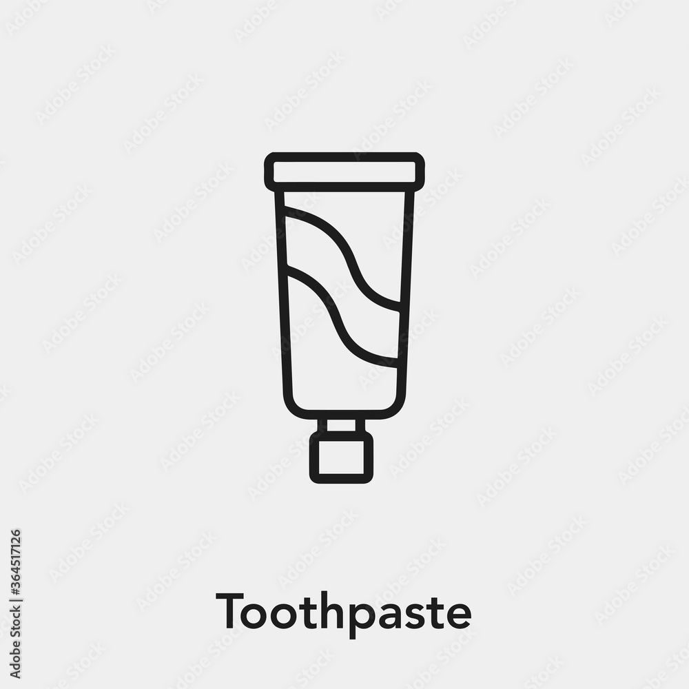 toothpaste icon vector sign symbol toothpaste icon vector sign symbol