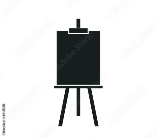 Easel icon. artist icon. Painting vector illustration. 