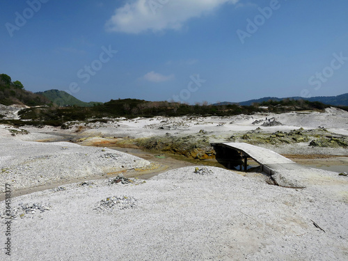 The landscape of Osorezan (Mount Osore, 青森恐山) in Aomori, JAPAN photo