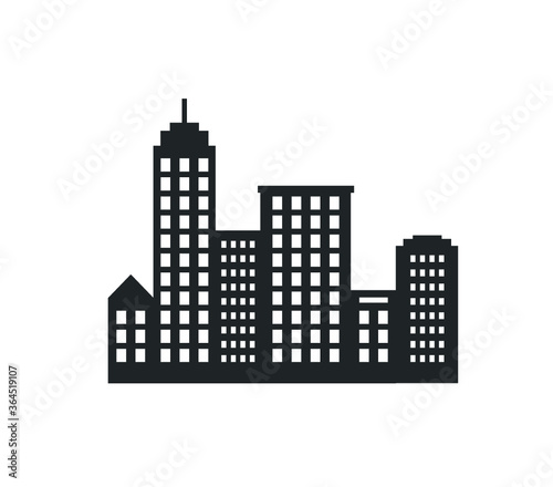 Building icon.  flat building vector. City vector illustration. Architecture icon.  Construction icon. 