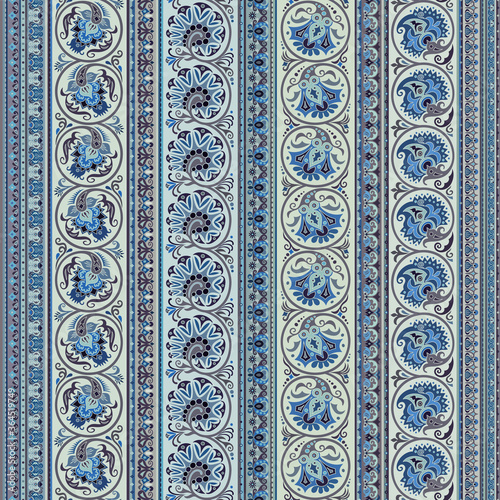 Abstract ethnic stripe pattern, vector background