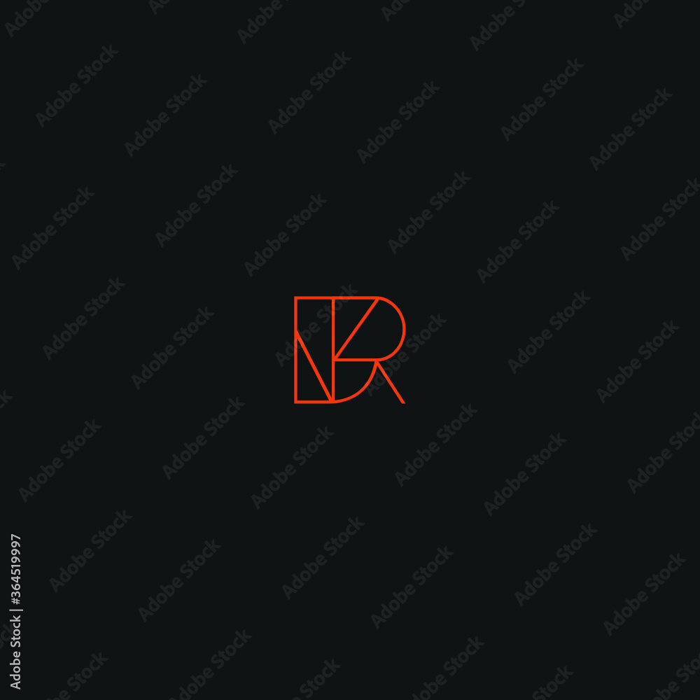 Letter DR or RD minimal initial based logo icon for personal brand Letter DR or RD minimal initial based logo icon for personal brand
