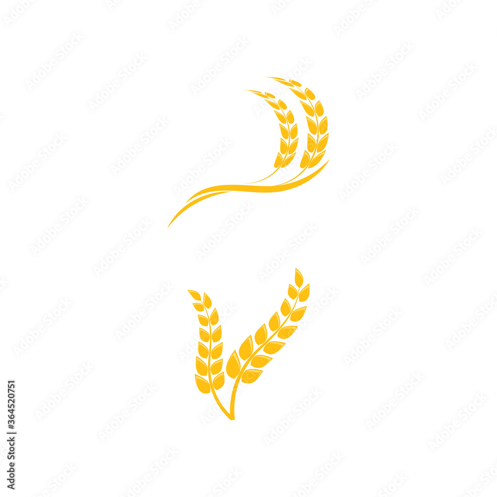 Wheat Logo Template vector symbol Wheat Logo Template vector symbol