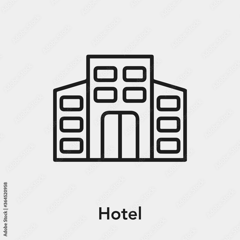 hotel icon vector sign symbol hotel icon vector sign symbol