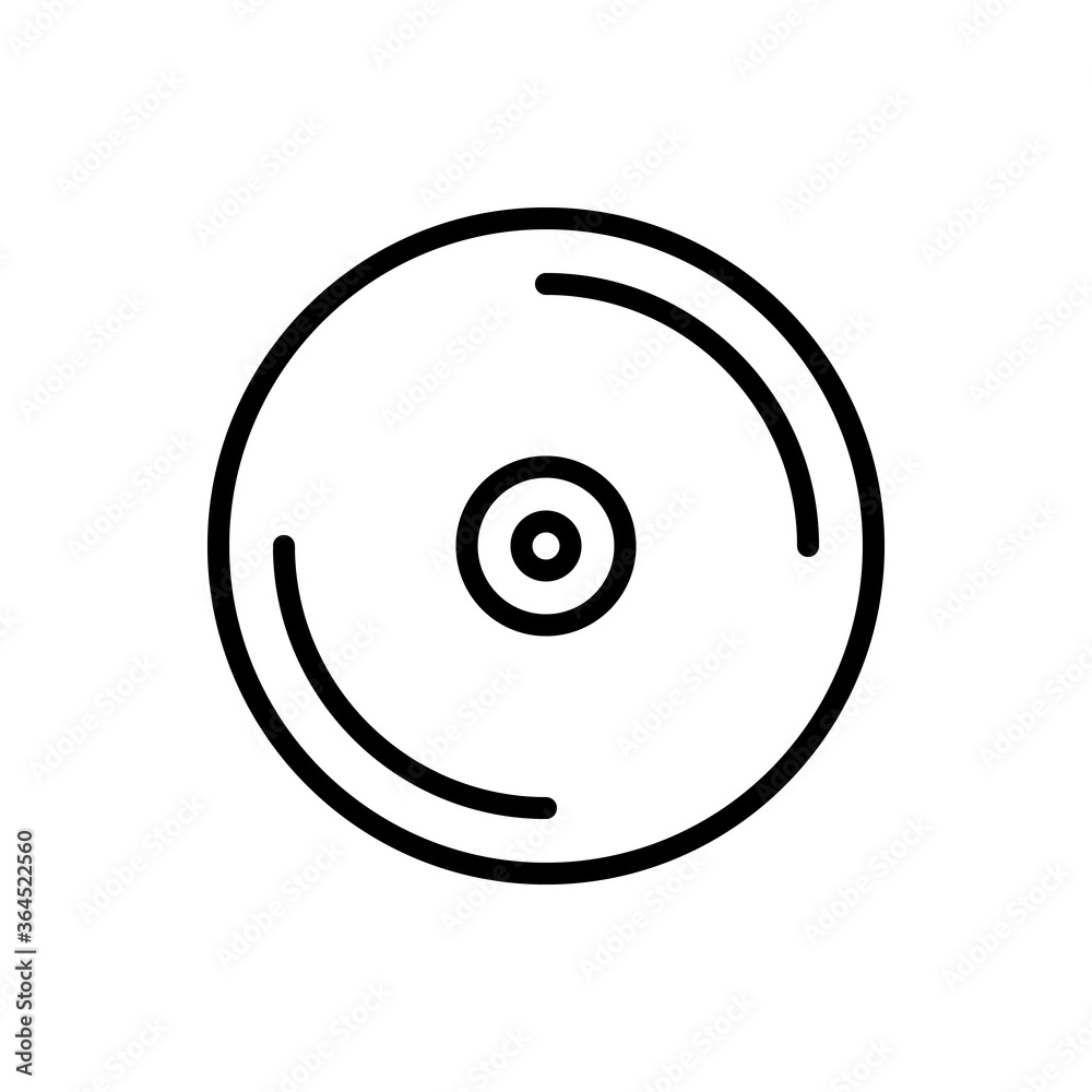 Vinyl, disc icon. Simple line, outline vector elements of hipster style icons for ui and ux, website or mobile application Vinyl, disc icon. Simple line, outline vector elements of hipster style icons for ui and ux, website or mobile application