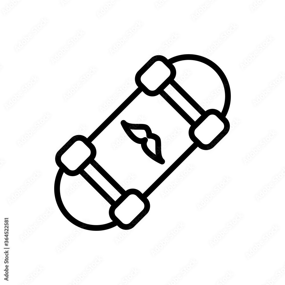 Skate, sport icon. Simple line, outline vector elements of hipster style icons for ui and ux, website or mobile application Skate, sport icon. Simple line, outline vector elements of hipster style icons for ui and ux, website or mobile application