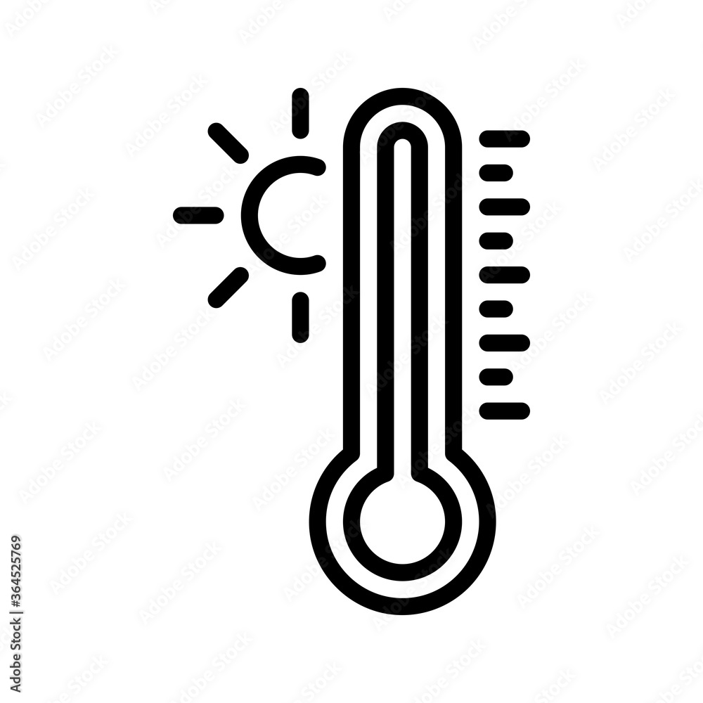 hot temperature icon vector for any purposes. hot temperature icon vector for any purposes.