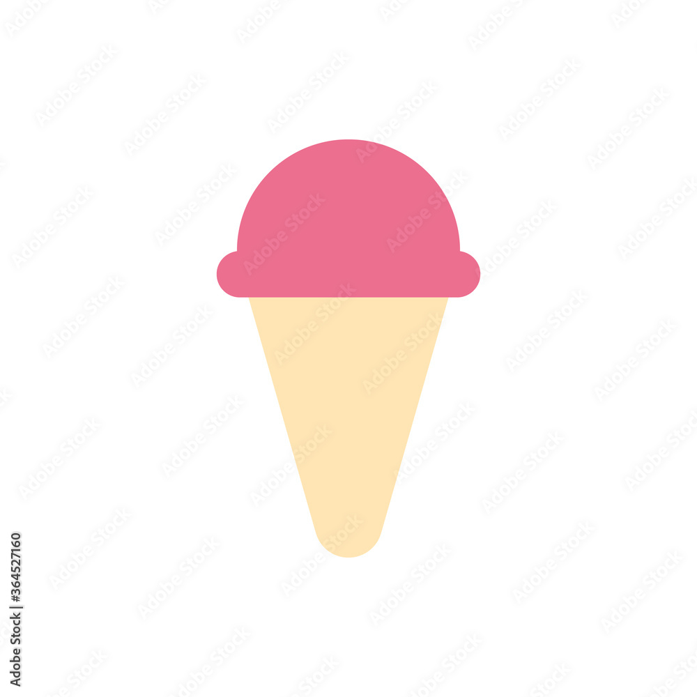 Ice cream, eat icon. Simple color vector elements of vacation icons for ui and ux, website or mobile application