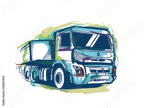 Set of Truck Logo, cargo logo, delivery cargo trucks, Logistic logo pack