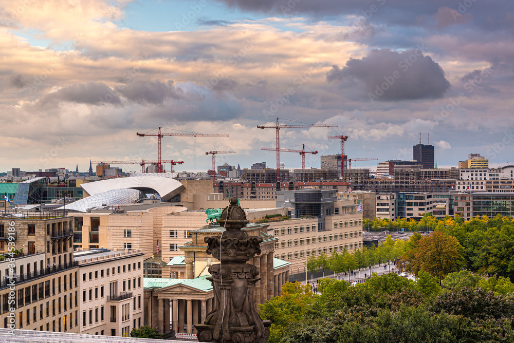 Berlin, Germany Cityscape at Dusk