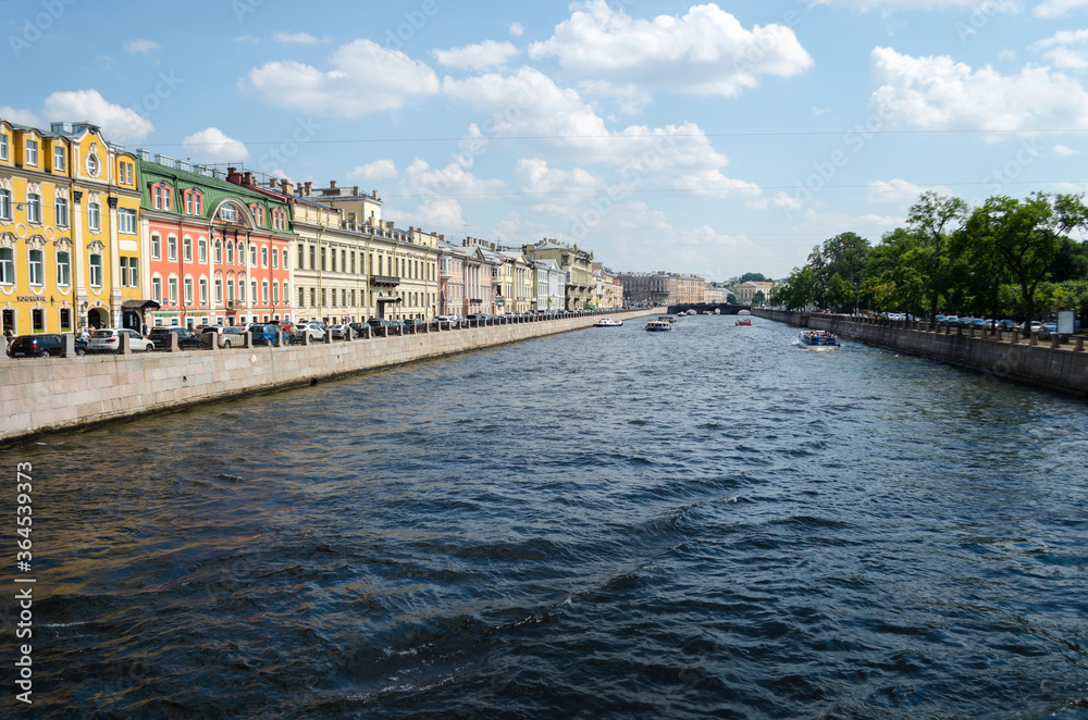 River city canals of St. Petersburg.