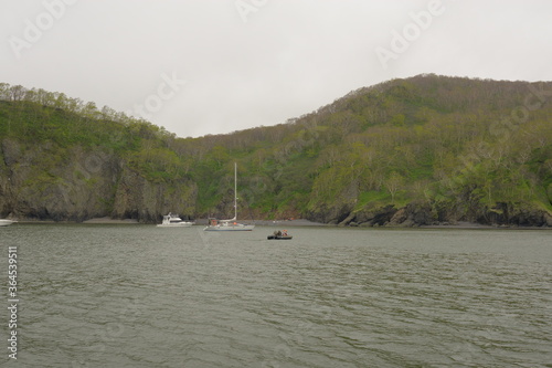 boats on the sea