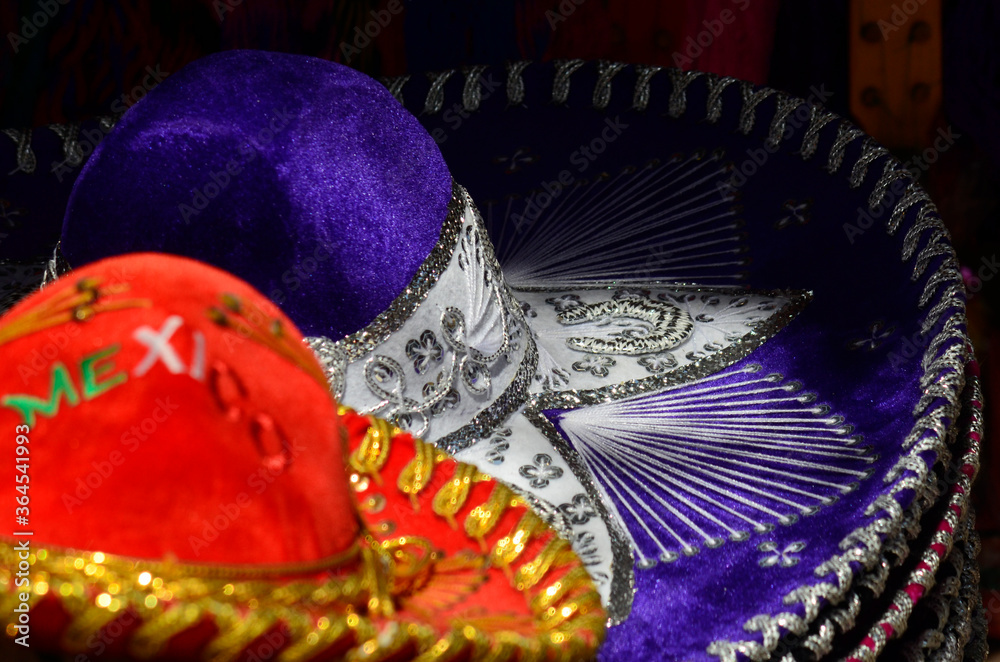 Sombrero de charro, sombrero mexicano de charro, sombreros de colores