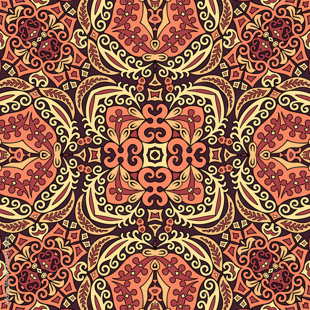 Vector ethnic nature ornamental background