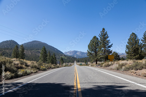 carretera de parque nacional de yosemite en EEUU photo