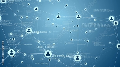 business network connections concept illustration