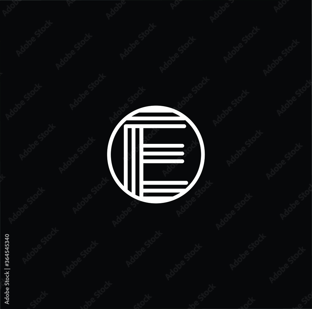 Minimal elegant monogram art logo. Outstanding professional trendy awesome artistic E EE EEE initial based Alphabet icon logo. Premium Business logo white color on black background Minimal elegant monogram art logo. Outstanding professional trendy awesome artistic E EE EEE initial based Alphabet icon logo. Premium Business logo white color on black background