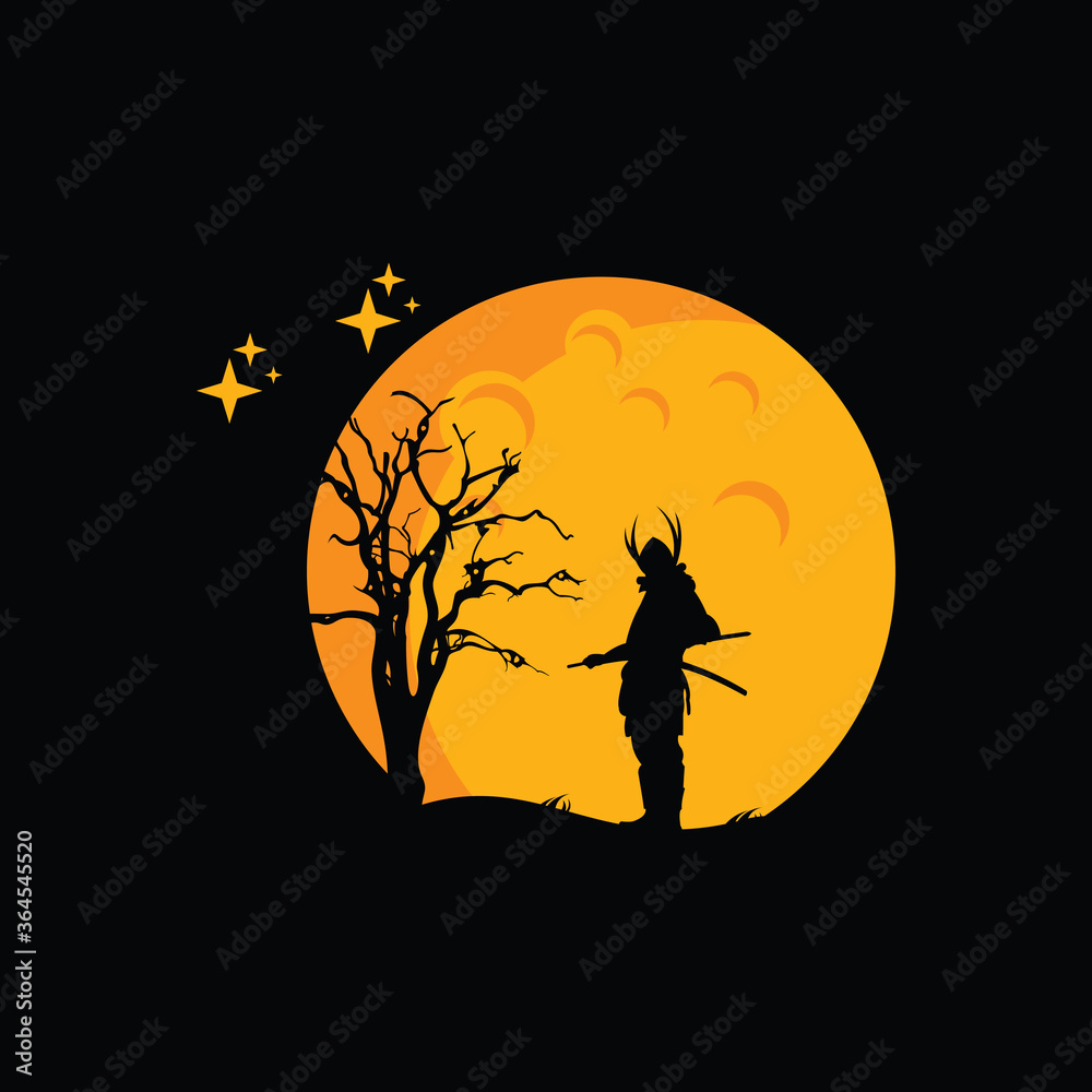 creative samurai logo design concepts, illustrations, vectors creative samurai logo design concepts, illustrations, vectors