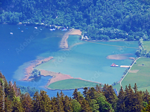 The Eichiried Alpnach nature reserve and the wetland area along Lake Alpnachersee, Alpnachstad - Canton of Obwalden, Switzerland (Kanton Obwalden, Schweiz) photo