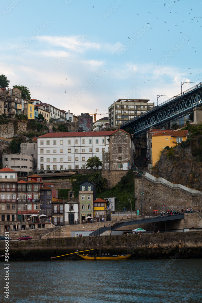 Obraz premium Porto&nbsp;or Oporto&nbsp; is the&nbsp;second-largest city&nbsp;in&nbsp;Portugal&nbsp;and one of the&nbsp;Iberian Peninsula's major urban areas. Porto is famous for &nbsp;Houses of Ribeira Square located in the historical center of Porto, P