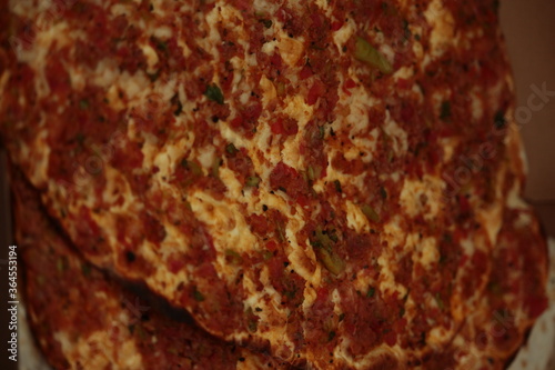 lahmacun details / Turkish pizza