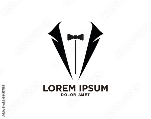 Tuxedo Man Logo Symbols Black Icons Template