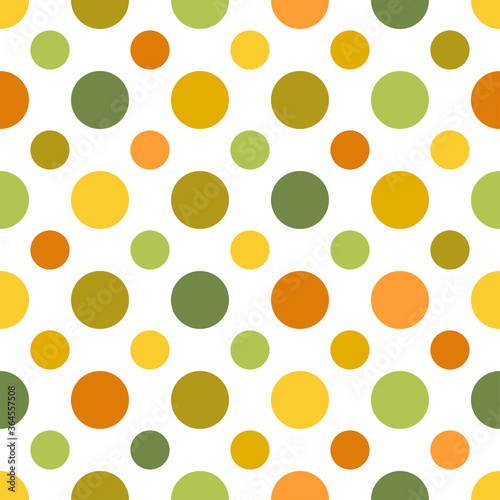 Seamless pattern with polka dot, vector illustration