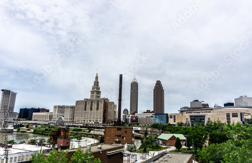 landscape of the city of cleveland